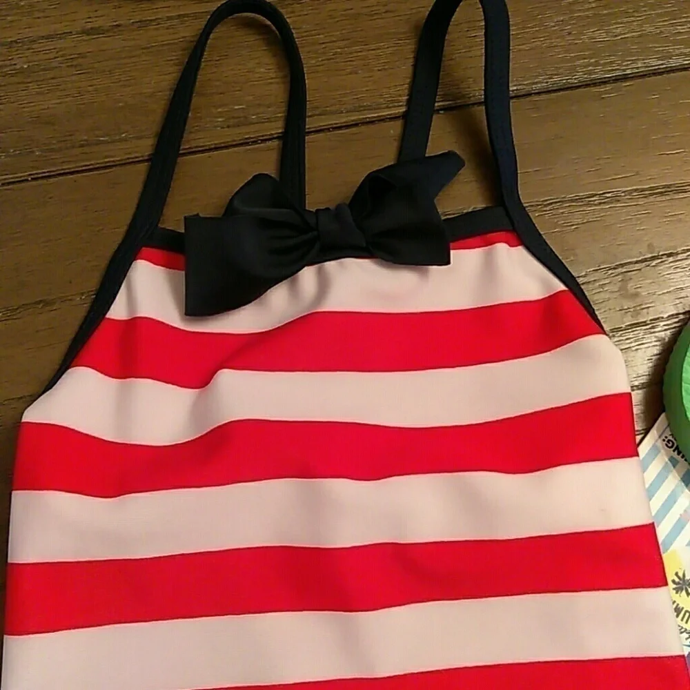 Red white and blue girls swim suit